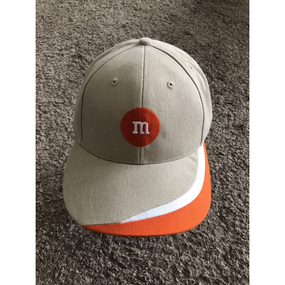 M&M Mars Hat Cap Tan Orange Adjustable Mars. Inc